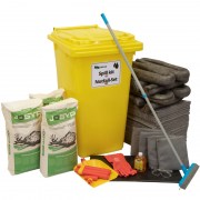 USK 244 C - Kit de emergencia universal y productos químicos en contenedor de 240 litros